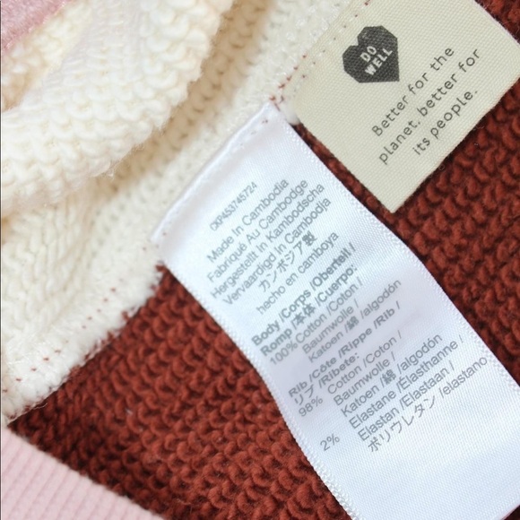 Madewell Women’s Airyterry Hoodie Sweatshirt in Colorblock size Small - Picture 12 of 12